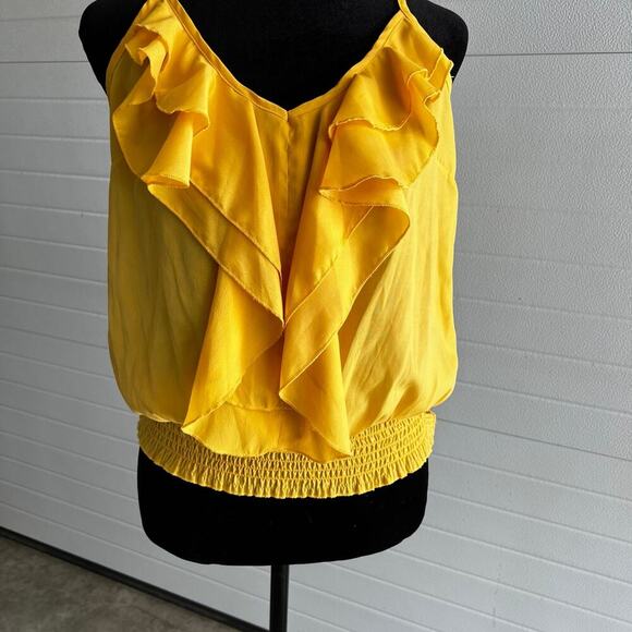 American Raggie, polyester Cami with ruffle and elastic waist, women's size S - Picture 1 of 5